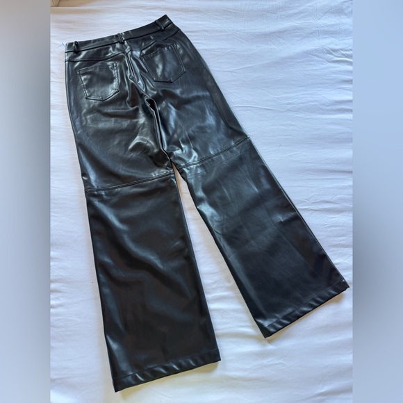 H&M Faux Leather Pants size M - Picture 2 of 3